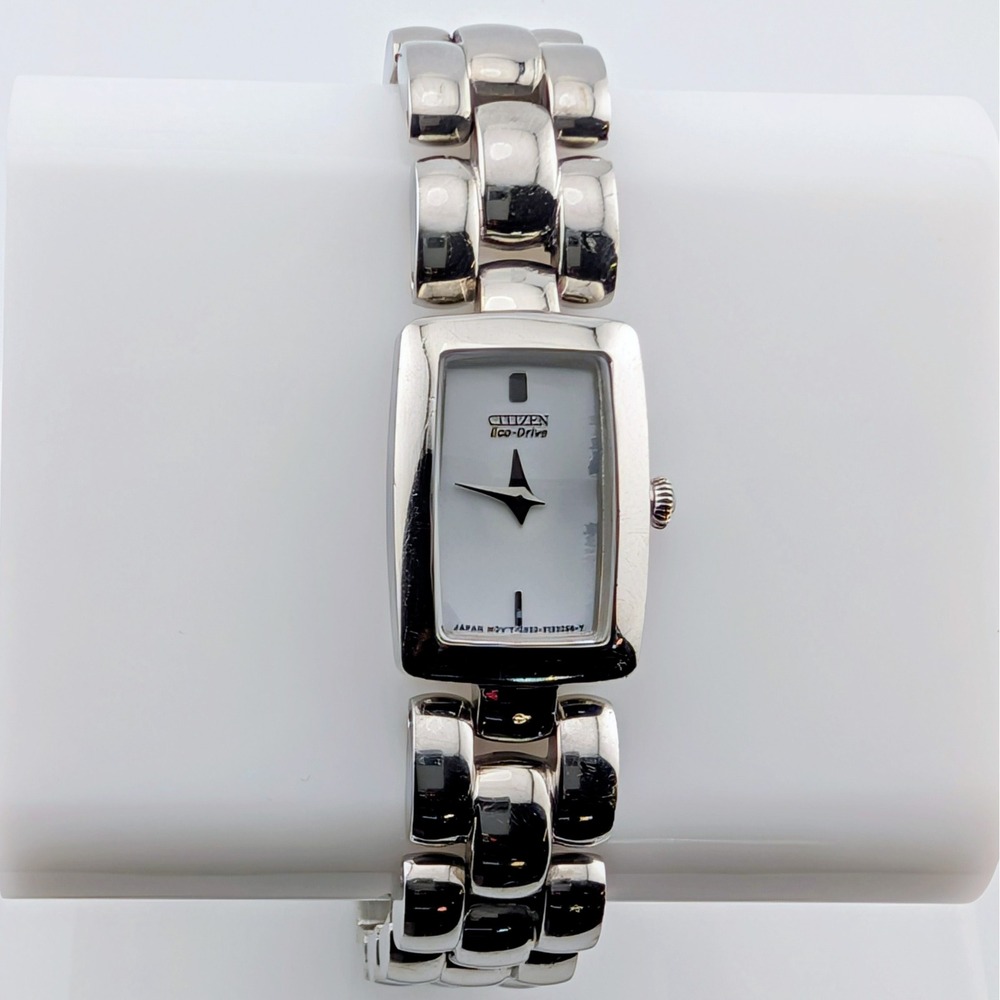 Citizen Jolie EG2900-59A Eco-Drive Silver Tone Bracelet Women's Watch 7"